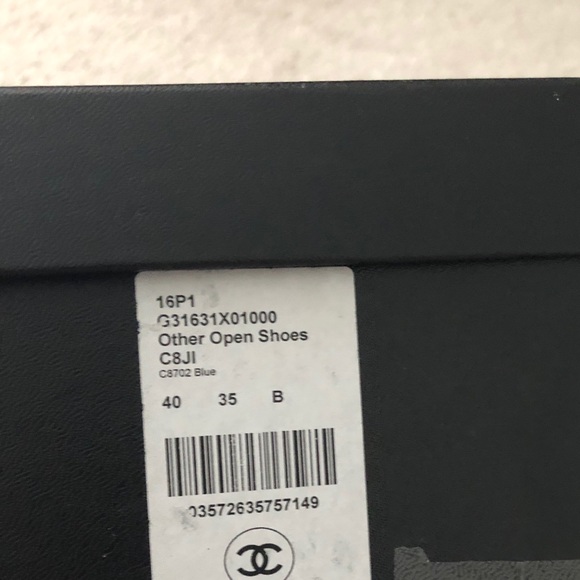 Chanel Mule Blue/Black size 10 - Picture 3 of 7